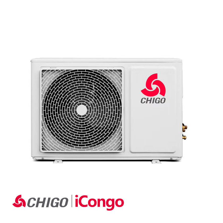 CHIGO iCongo- колонен - 28 000 BTU - Инверторен климатик с филтрация, дизайнерско вътрешно тяло и самопочистване