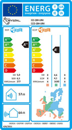 Crystal - подов  - 18 000 BTU - Инверторен климатик с WiFi и самопочистване