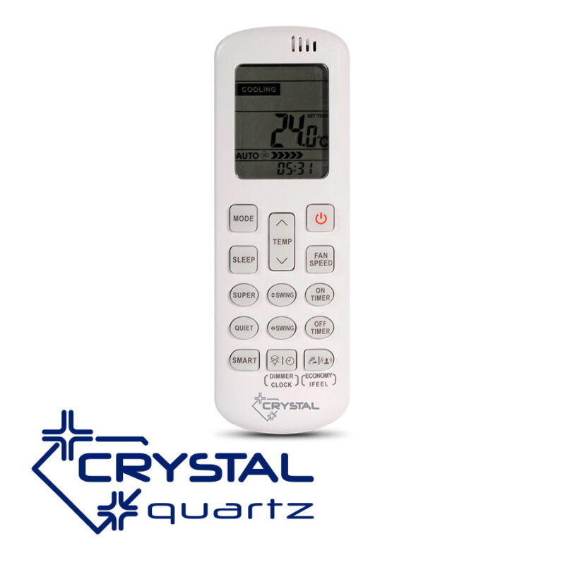 Crystal - Quartz А++  - 18 000 BTU - Инверторен климатик с плазмен йонизатор и самопочистване
