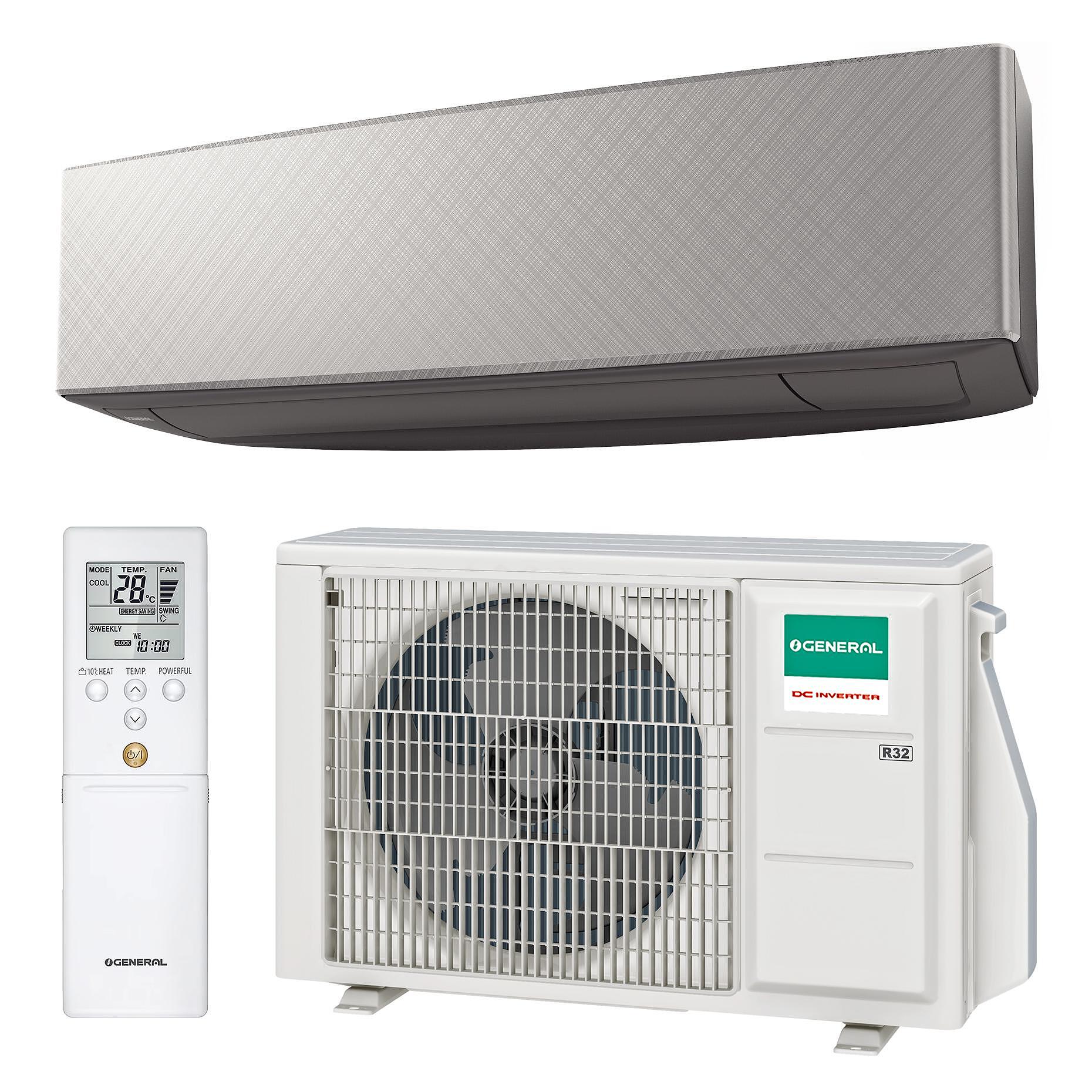 General Fujitsu KETF - 12 000 BTU - Инверторен климатик с филтрация, дизайн и самопочистване