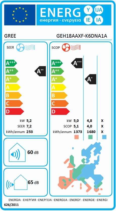 Gree- подов - 18 000 BTU - Инверторен подов климатик с йонизация и самопочистване