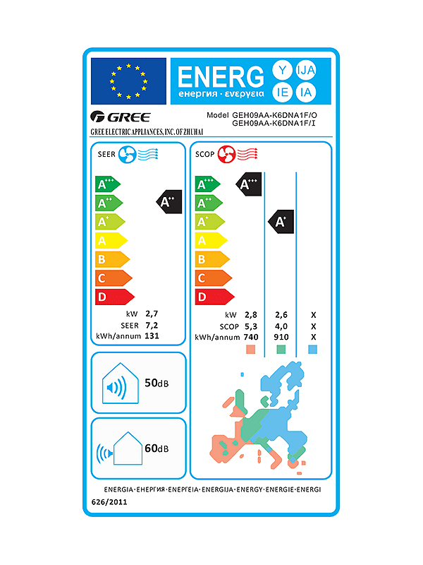 Gree- подов - 9 000 BTU - Инверторен подов климатик с йонизация и самопочистване