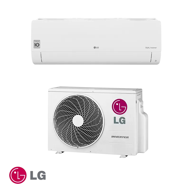 LG Standard S - 9 000 BTU - Инверторен климатик с ниски нива на шум и самопочистване