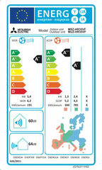 Mitsubishi Electric - MSZ-HR - 12 000 BTU – Инверторен климатик с йонизация и самопочистване