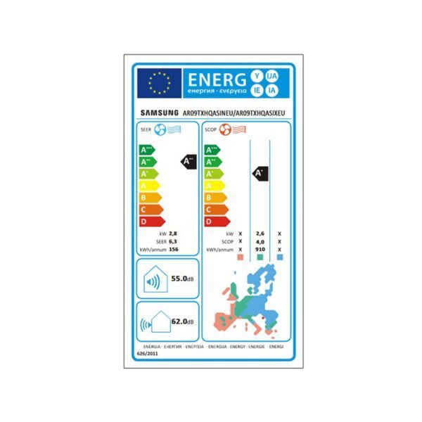 Samsung TXHQASIN - 9000 BTU - Инверторен климатик с филтрация и самопочистване