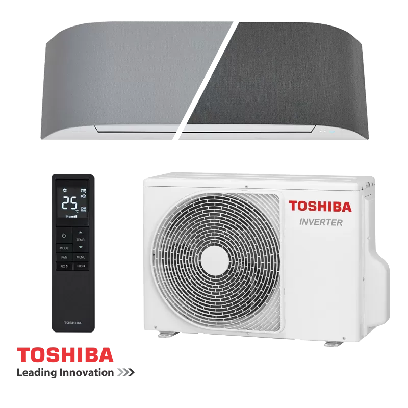 Toshiba Haori - Дизайн  - 10 000 BTU – Инверторен климатик с Wi-Fi и самопочистване