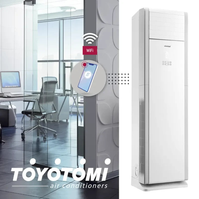 Toyotomi - колонен  - 24 000 BTU - Инверторен климатик с WiFi и самопочистване