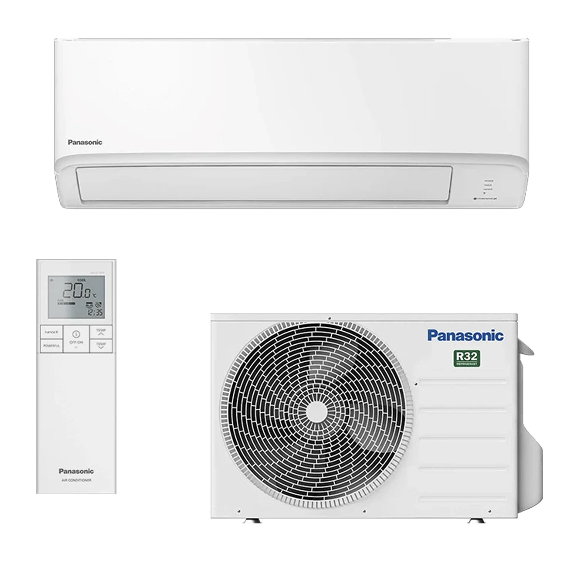 Panasonic ТЗ Вътрешно тяло, външно тяло и дистанционно 