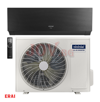 Toyotomi - ErAi A++  - 24 000 BTU - Инверторен климатик с AI, дизайн, филтрация и самопочистване